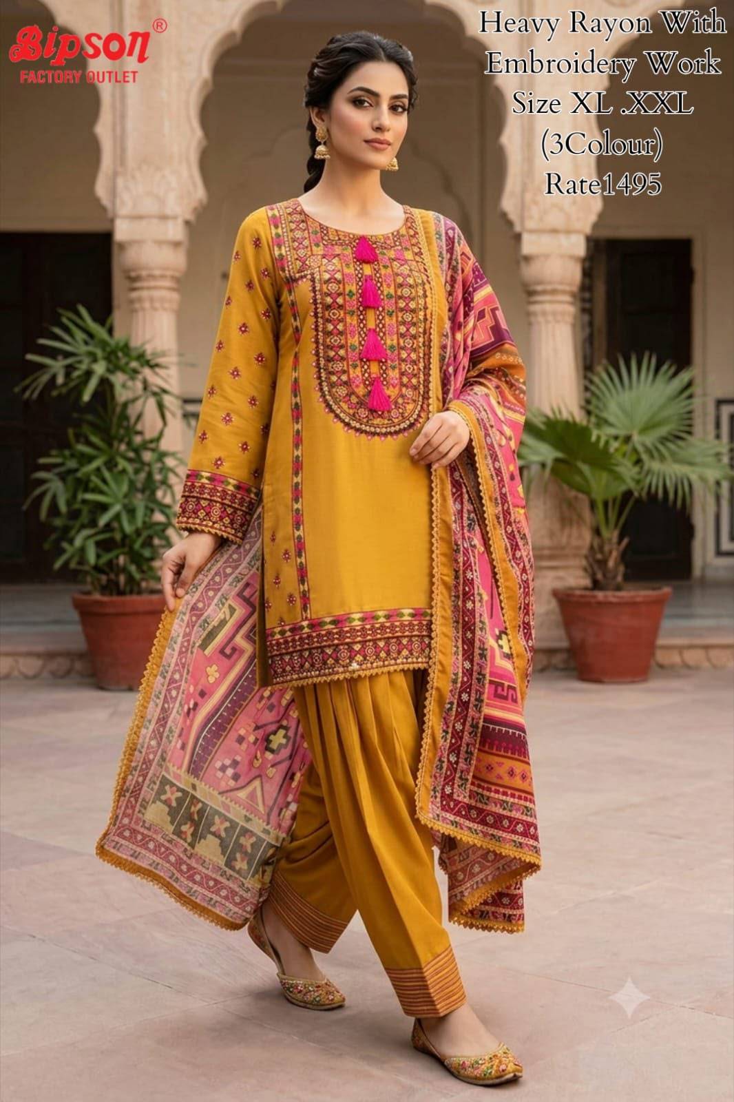 RAYON Collection By BIPSON FACTORY Stylish Beautiful Colourful Pure Rayon Dresses At Wholesale Price